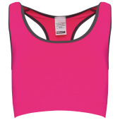 Naadloze sportbh Fluorescent  Pink / Storm Grey XL/XXL