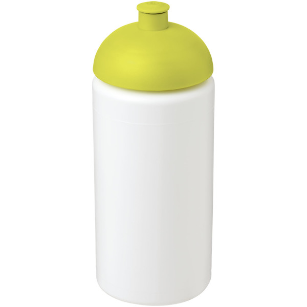 Baseline® Plus grip 500 ml bidon met koepeldeksel - Wit/Lime