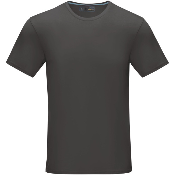 Azurite short sleeve men’s GOTS organic t-shirt - Storm grey - S