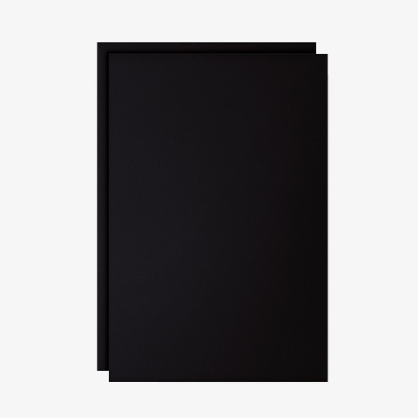 Set Beschrijfbare Folie Zwart 2 Stuks - 70 x 100 cm
