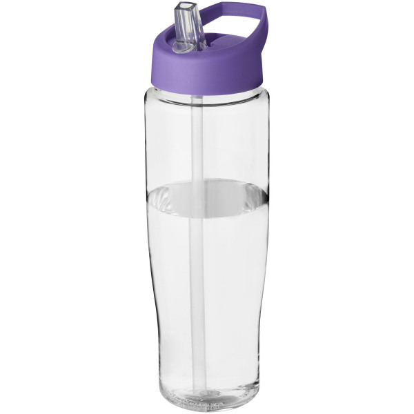 H2O Active® Tempo 700 ml spout lid sport bottle - Transparent/Purple