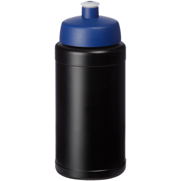 Baseline® Plus 500 ml bottle with sports lid - Solid black/Blue