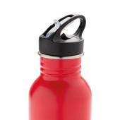 Deluxe RVS sportfles, rood