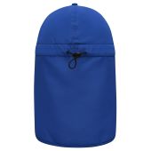 MB6243 6 Panel Cap with Neck Guard royal one size