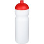 Baseline® Plus 650 ml sportfles met koepeldeksel - Wit/Rood