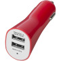 Pole dual car adapter - Red