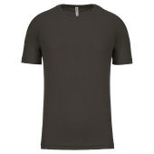 Men's short-sleeved sports T-shirt Dark Grey 3XL