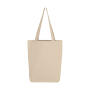 Canvas Cotton Bag LH with Gusset - Natural - One Size