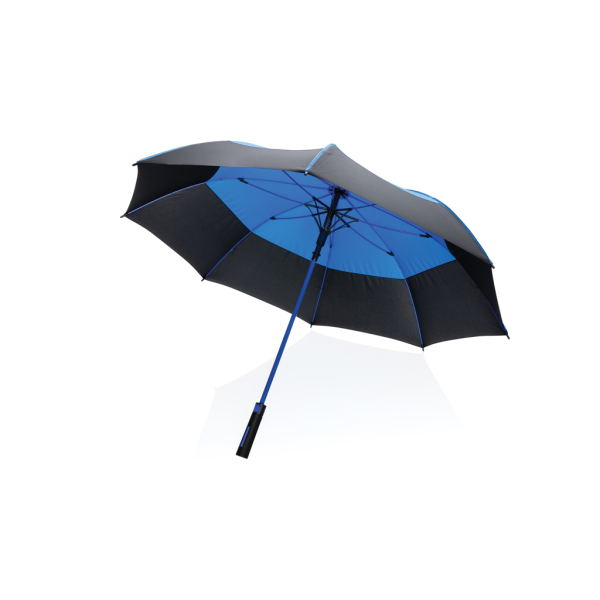 27" Impact AWARE™ RPET 190T auto open stormproof paraplu, blauw