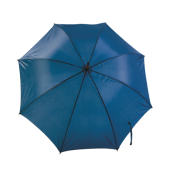 Umbrella with curved wooden shaft and grip polyester 190T