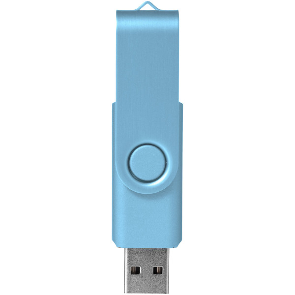 Rotate-metallic USB 2GB - Blauw