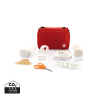 Mail size first aid kit, red