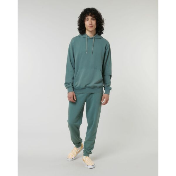 Archer Vintage - Het unisex terry garment dyed hoodie sweatshirt met medium pasvorm - XXS
