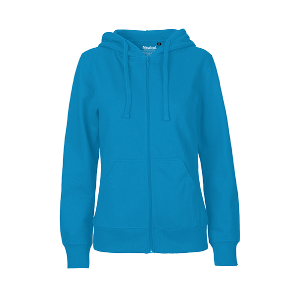 Neutral ladies zip hoodie-Sapphire-XS