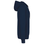 Ecologische uniseks sweater met capuchon en rits Navy XXS