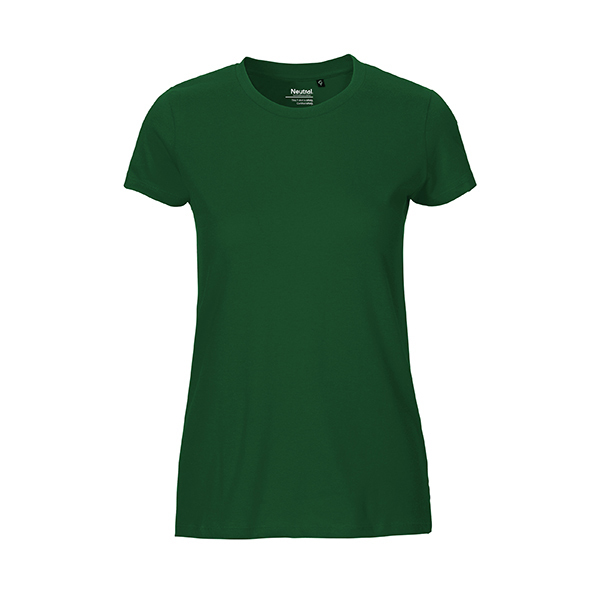 Neutral ladies fitted t-shirt-Bottle-Green-XL