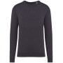 Herentrui met ronde hals Washed Cloudy Grey M