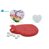 Mint dispenser heart - Frosted Red