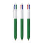 BIC® 4 Colours Wood Style with Lanyard 4 Colours Wood BP LP Green_UP white_RI white