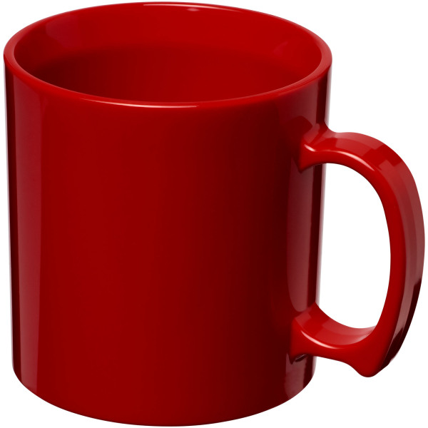 Standard 300 ml plastic mug - Red