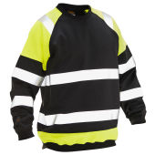 5124 Sweatshirt Hi-Vis zwart/geel xs