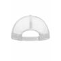 MB070 5 Panel Polyester Mesh Cap - light-grey/white - one size