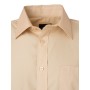 Men's Shirt Longsleeve Poplin - stone - 4XL