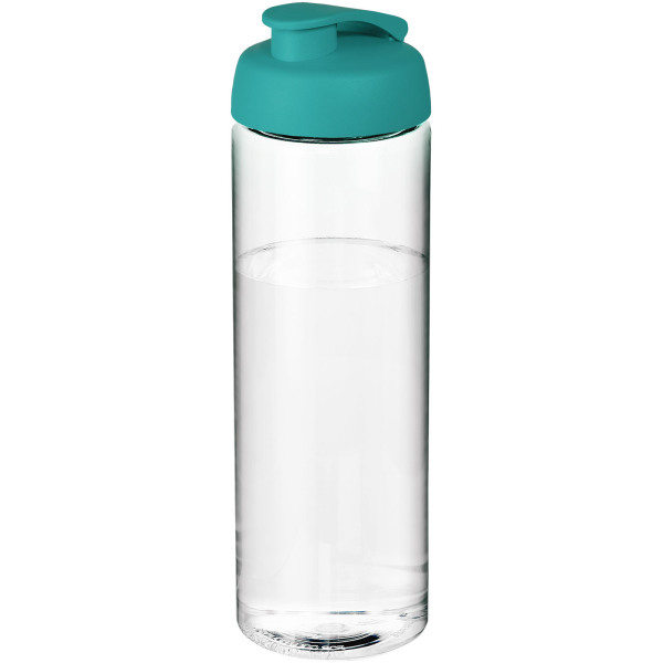 H2O Active® Vibe 850 ml flip lid sport bottle - Transparent/Aqua blue