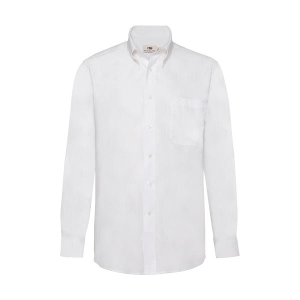 Oxford Shirt Long Sleeve - White - S