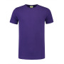 L&S T-shirt Crewneck cot/elast SS for him purple XXL