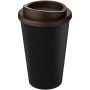 Americano® Eco 350 ml recycled tumbler - Solid black/Brown