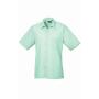 Short Sleeve Poplin Shirt, Aqua, 14.5, Premier