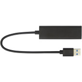 ADAPT aluminum USB 3.0 hub - Solid black