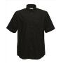 FOTL Men Shortsleeve  Oxford Shirt, Black, 3XL