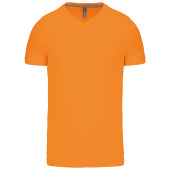 T-shirt V-hals korte mouwen Orange XXL