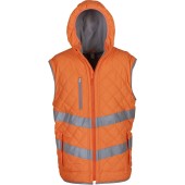Kensington - Hi-Vis hoodied gilet Hi Vis Orange S