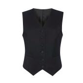 Ladies Concept Omega Waistcoat, Black, 10/R, Brook Taverner