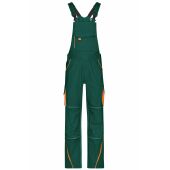 Workwear Pants with Bib - COLOR - - dark-green/orange - 42