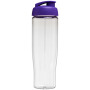 H2O Active® Tempo 700 ml sportfles met flipcapdeksel - Transparant/Paars