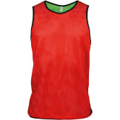 Omkeerbaar Trainingshesje Sporty Red / Fluorescent Green L/XL