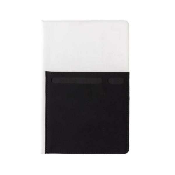 A5 Deluxe notitieboek met slimme opbergvakken, wit