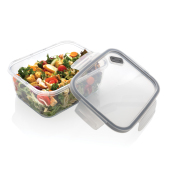 Tritan™ Renew herbruikbare lunchbox 1,5L gemaakt in EU, grijs, transparant