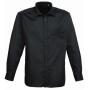 Long Sleeve Poplin Shirt, Black, 20, Premier