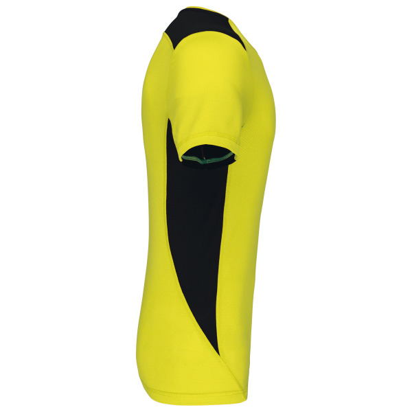 Tweekleurig sport-t-shirt Fluorescent Yellow / Black M