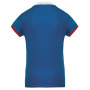 Dames-sportpolo Sporty Royal Blue / White / Red XS