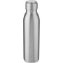 Harper 700 ml stainless steel water bottle with metal loop - Silver