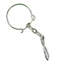 Keychain with S-hook - silver