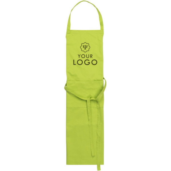 Cotton and polyester (240 gr/m²) apron Luke white