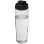 H2O Active® Tempo 700 ml sportfles met flipcapdeksel - Transparant/Zwart