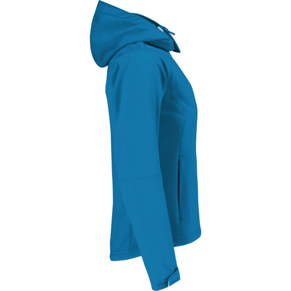 Hooded Softshell Women Azure XL